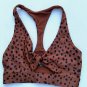 Beach Riot Twist Bra Top Brown Spot ( S )