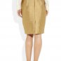 JUST CAVALLI Roberto Cavalli GOLD Metallic TWILL Pencil SKIRT Made in Italy $340