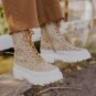 Free People Feels Good To Be Lost Lug Sole Hiker Boot Booties ( 8 )