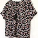 GREYLIN Los Angeles V-Neck Talulah PINTUCKED Shirt Top ( S )