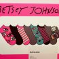 Betsey Johnson Set of 7 Low Cut Socks ~ Gift Box