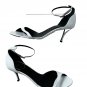Roger Vivier Paris Ankle Strap Kitten Sandals Grey ( 37.5 )