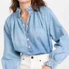Citizens of Humanity Iris Blouse Denim Blue ( XS ) Citizens of Humanity Iris Blouse Denim Blue ( XS )