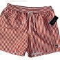 Polo Ralph R.L.Y.C Lauren Club Striped Swim Trunks Orange White ( XL )