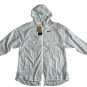 Nike CJ3038 Hooded Woven Burnout Zip Jacket Light Grey ( S )