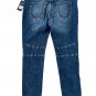 True Religion Rocco Moto Skinny Denim Jeans Sonic Indigo ( 42 )