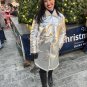 7 For All Mankind Los Angeles Silver Faux Shearling Coat Jacket ( S )