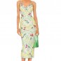 AFRM Amina Mesh Slip Midi Dress Cherry Mint