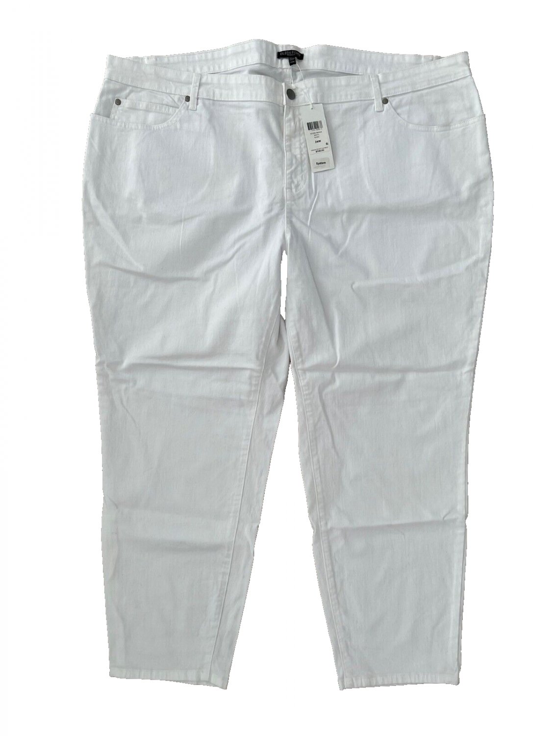 Eileen Fisher Plus System Slim Ankle Jeans in White ( 24W )