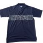 FootJoy Tropical Chestband Lisle Self Golf Polo Top Navy ( M )