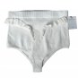 Sandro Paris Belinda Ruffled High Waisted Rib Panty Underwear White ( US 8 )