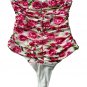 Zara Floral Draped Strapless Bodysuit ( M )
