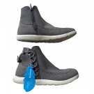 Bearpaw Barely There Ankle Zip Booties Piper Grey ( 6 )