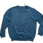FootJoy Wool Blend V-Neck Pullover Sweater Blue ( M )