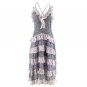 Maje Contrast Ruffled Organic Cotton Rissola Dress ( XS )