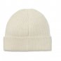 Karl Lagerfeld Paris Head Ribbed Beanie Hat Soft White