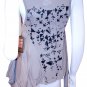 JUICY COUTURE Age Old Geo Prints Draped HEM Tank TOP ( XS )