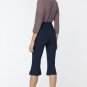 Nydj Sculpt-Her Flare Pedal Pusher Pants Oxford Navy ( XXS )