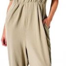 Free People Good Side Moss Romper Lime Bean ( XS )