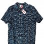 Solid & Striped The Cabana Linen Shirt Abstract Floral Lapis Blue ( S )