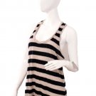 SPLENDID Striped NAVY GREY Racerback LOOSE Tank TOP ( L )