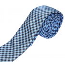 STRELLSON Check Suit Tie Brown Turquoise White Cravate Silk Italy