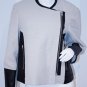 $795 HELMUT LANG Jacquard Blazer Zip Leather Mortar Jacket ( 8 )