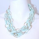 FASHION Green Gold Tone CHAIN Lightweight NECKLACE