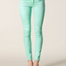 MAISON SCOTCH Jeans Low Rise Slim Skinny La Parisienne Mint Green ( 26 )