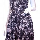 H&M Black & White FLORAL Sheer DRESS with POCKETS Side ZIP ( 6 ) H&M Black & White FLORAL Sheer DRESS with POCKETS Side ZIP ( 6 )