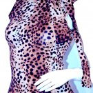 AXARA PARIS Sleeveless Neck Tie TOP Fitted Leopard ( M ) AXARA PARIS Sleeveless Neck Tie TOP Fitted Leopard ( M )