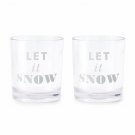 KATE SPADE New York 12 oz " Let it Snow " Holiday Drinkware, Set of 2