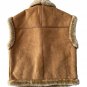 7 For All Mankind Faux Suede Shearling Brown Vest ( XL )