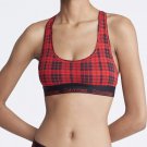 Calvin Klein CK Modern Cotton Rouge Plaid Red Bralette ( M )