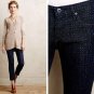 AG Adriano Goldschmied Dotted Stevie Ankle Denim Jeans ( 27 )
