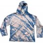 Sandro Tie Dye Cotton Hoodie Blue / Pink ( S )
