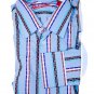 ROBERT GRAHAM Button Shirt Striped Cotton Silk 39 15 1/2 M