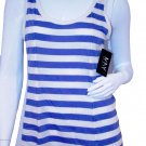 ANDREW MARC New York Striped Performance Tank Blue ( XS ) ANDREW MARC New York Striped Performance Tank Blue ( XS )
