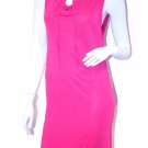 FCUK Back Tie Cotton Draped Dress Scoop Neck Pink ( 6 ) FCUK Back Tie Cotton Draped Dress Scoop Neck Pink ( 6 )