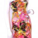H&M Neon Pink Palm TROPICAL Strapless Zip Dress Caribbean 4 / 34 H&M Neon Pink Palm TROPICAL Strapless Zip Dress Caribbean 4 / 34
