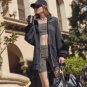 Reebok x Anine Bing Windbreaker Jacket Black/Grey ( XS )