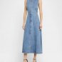 Veronica Beard Jeans Fuller Sleeveless Denim Midi Dress Starlight ( 0 )
