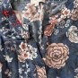 LOFT Outlet Petite Floral Dress Blue Multi ( S )