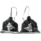 Kiki De Montparnasse Lace Silk Bralette Grey/Black ( M )