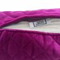 Gianni Versace Velour Velvet Bolster Cushion Pillow Medusa Quilted Purple