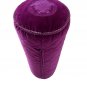Gianni Versace Velour Velvet Bolster Cushion Pillow Medusa Quilted Purple