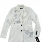 Karl Lagerfeld Paris Rose Sequin Blazer White ( 4 )
