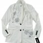 Karl Lagerfeld Paris Rose Sequin Blazer White ( 4 )