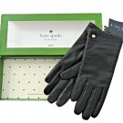 Kate Spade New York Leather Gloves Black ( M )