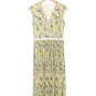BOSS By Hugo Boss Damune Floral Pleated Dress Yellow / Black ( 0 )